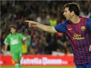 Bóng đá anh, ngoại hạng anh, lịch thi đấu euro 2012, Barca  - Racing 3-0: Higuain gọi, Messi trả lời  