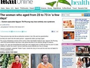Bóng đá anh, ngoại hạng anh, lịch thi đấu euro 2012, Cô gái biến thành bà lão lên báo Anh