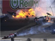 Bóng đá anh, ngoại hạng anh, lịch thi đấu euro 2012, Cận cảnh tai nạn thảm khốc ở giải IndyCar