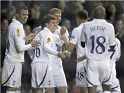 Bóng đá anh, ngoại hạng anh, lịch thi đấu euro 2012, Cú sút phạt sấm sét của Pavlyuchenko đưa Spurs lên ngôi đầu
