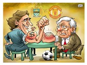 Bóng đá anh, ngoại hạng anh, lịch thi đấu euro 2012, Biếm họa trận derby thành Manchester