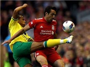 Bóng đá anh, ngoại hạng anh, lịch thi đấu euro 2012, Liverpool - Norwich 1-1: Trả giá vì phung phí cơ hội