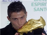 Bóng đá anh, ngoại hạng anh, lịch thi đấu euro 2012, Ronaldo nhận Chiếc giày Vàng: Sẵn sàng đổi lấy danh hiệu tập thể