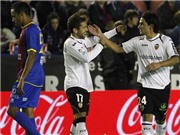 Bóng đá anh, ngoại hạng anh, lịch thi đấu euro 2012, Levante 0-2 Valencia: Ở Valencia, “Bầy dơi” vẫn là số 1