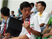 Bóng đá anh, ngoại hạng anh, lịch thi đấu euro 2012, Hoàng Thiên suýt thắng tay vợt 4 lần vô địch SEA Games