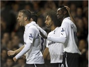 Bóng đá anh, ngoại hạng anh, lịch thi đấu euro 2012, Hạ Aston Villa 2-0, Spurs lên thứ 3 Premier League