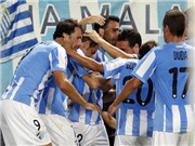 Bóng đá anh, ngoại hạng anh, lịch thi đấu euro 2012, Malaga tiến gần top 4 sau chiến thắng trước Racing