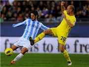 Bóng đá anh, ngoại hạng anh, lịch thi đấu euro 2012, Malaga 2-1 Villarreal: Isco làm lu mờ Cazorla