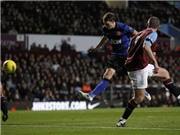 Bóng đá anh, ngoại hạng anh, lịch thi đấu euro 2012, Aston Villa 0-1 Man United: Tiếp tục điệp khúc 1-0