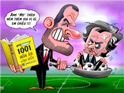 Bóng đá anh, ngoại hạng anh, lịch thi đấu euro 2012, Biếm họa: Mourinho "thần kinh" vì... những trận kinh điển
