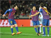 Bóng đá anh, ngoại hạng anh, lịch thi đấu euro 2012, Santos 0-4 Barcelona:  Barca và Messi trên đỉnh thế giới