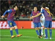 Bóng đá anh, ngoại hạng anh, lịch thi đấu euro 2012, Barca đè bẹp Santos 4-0 bằng "nghệ thuật sắp đặt"