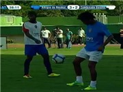 Bóng đá anh, ngoại hạng anh, lịch thi đấu euro 2012, Neymar "free-style" ngay trong trận đấu