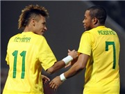 Bóng đá anh, ngoại hạng anh, lịch thi đấu euro 2012, Neymar và Robinho "làm xiếc" với bóng