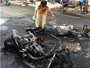 Bóng đá anh, ngoại hạng anh, lịch thi đấu euro 2012, Xe máy đâm nhau cháy rụi, hai người bị thương
