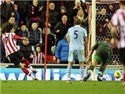 Bóng đá anh, ngoại hạng anh, lịch thi đấu euro 2012, Sunderland 1-0 Man City: M.U phải cảm ơn Ji Dong Won!