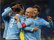 Bóng đá anh, ngoại hạng anh, lịch thi đấu euro 2012, Nhọc nhằn hạ Verona, Lazio vào tứ kết cúp Italia