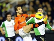 Bóng đá anh, ngoại hạng anh, lịch thi đấu euro 2012, Vòng 20 Liga: Valencia, Sevilla đều mất điểm