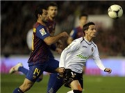 Bóng đá anh, ngoại hạng anh, lịch thi đấu euro 2012, Valencia 1-1 Barcelona: Messi đá hỏng penalty, Barca vẫn rời Mestalla với lợi thế lớn