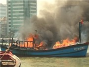 Bóng đá anh, ngoại hạng anh, lịch thi đấu euro 2012, Tàu cá cháy dữ dội như ngọn đuốc trên Sông Hàn