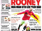 Bóng đá anh, ngoại hạng anh, lịch thi đấu euro 2012, Đọc TT&VH ngày 12/2/2012: Rooney đưa Man UTD lên ngôi đầu