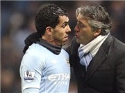 Bóng đá anh, ngoại hạng anh, lịch thi đấu euro 2012, HLV Mancini: Tôi không đối xử Tevez như với con chó