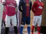 Bóng đá anh, ngoại hạng anh, lịch thi đấu euro 2012, Lộ diện áo đấu mới cực lạ của Barca, M.U, Arsenal