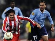 Bóng đá anh, ngoại hạng anh, lịch thi đấu euro 2012, Falcao hạ gục Lazio ngay tại Olimpico