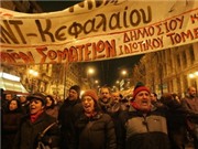 Bóng đá anh, ngoại hạng anh, lịch thi đấu euro 2012, Biểu tình tại Hy Lạp trước thềm hội nghị Eurozone