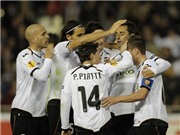 Bóng đá anh, ngoại hạng anh, lịch thi đấu euro 2012, Valencia 1-0 Stoke City: Chủ nhà thẳng tiến