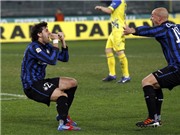 Bóng đá anh, ngoại hạng anh, lịch thi đấu euro 2012, Chievo 0-2 Inter: Quật khởi 3 phút cuối