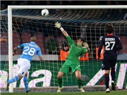 Bóng đá anh, ngoại hạng anh, lịch thi đấu euro 2012, Napoli quần nát Cagliari trong cơn mưa bàn thắng