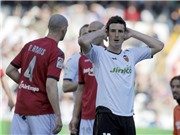 Bóng đá anh, ngoại hạng anh, lịch thi đấu euro 2012, Valencia lại mất điểm: Những kịch bản không còn mới