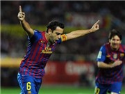 Bóng đá anh, ngoại hạng anh, lịch thi đấu euro 2012, Xavi sút phạt thần kì, Messi khiến hàng thủ Sevilla "tẽn tò"