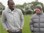 Bóng đá anh, ngoại hạng anh, lịch thi đấu euro 2012, Usain Bolt “luyện công” chờ ngày được Sir Alex để ý
