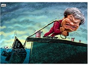 Bóng đá anh, ngoại hạng anh, lịch thi đấu euro 2012, Biếm họa: Ông Hải "lơ" ì ạch kéo "con tàu đắm" Vicem Hải Phòng