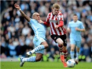 Bóng đá anh, ngoại hạng anh, lịch thi đấu euro 2012, Man City 3-3 Sunderland: Etihad chưa sập nhưng tham vọng Premier League sắp sập