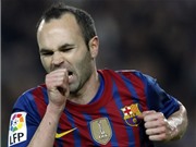 Bóng đá anh, ngoại hạng anh, lịch thi đấu euro 2012, Iniesta gia nhập “top 10” của Barca
