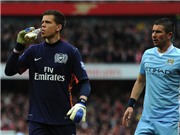 Bóng đá anh, ngoại hạng anh, lịch thi đấu euro 2012, Szczesny "ăn mừng" tình huống Balotelli bị đuổi bằng cách... uống bia