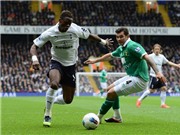 Bóng đá anh, ngoại hạng anh, lịch thi đấu euro 2012, Tottenham 1-2 Norwich: Spurs sắp văng khỏi top 4