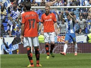 Bóng đá anh, ngoại hạng anh, lịch thi đấu euro 2012, Thảm bại trước Espanyol, Valencia đối diện nguy cơ văng khỏi top 3