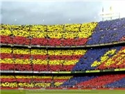 Bóng đá anh, ngoại hạng anh, lịch thi đấu euro 2012, Sân Camp Nou biến thành bức tranh Mosaic