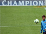 Bóng đá anh, ngoại hạng anh, lịch thi đấu euro 2012, Cảm xúc trước đại chiến Barca- Chelsea: Messi tươi cười, Drogba trầm tư