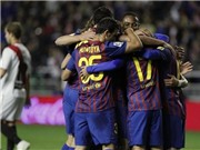 Bóng đá anh, ngoại hạng anh, lịch thi đấu euro 2012, Vallecano 0-7 Barca: Tiệc bàn thắng mừng Vilanova!
