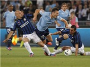 Bóng đá anh, ngoại hạng anh, lịch thi đấu euro 2012, Lazio 3-1 Inter: Inter nếm trái đắng tại Olympico