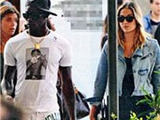 Bóng đá anh, ngoại hạng anh, lịch thi đấu euro 2012, Balotelli cặp với tuyển thủ bóng chuyền