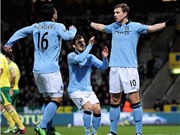 VIDEO: Dzeko lập hat-trick, Man City giành điểm trong trận cầu có 7 bàn thắng